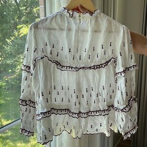 Isabel marant ruffle blouse